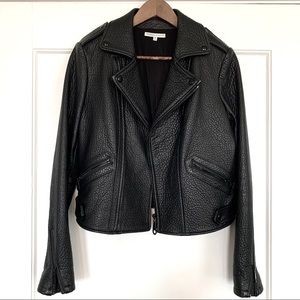 REBECCA MINKOFF Leather Moto Jacket M